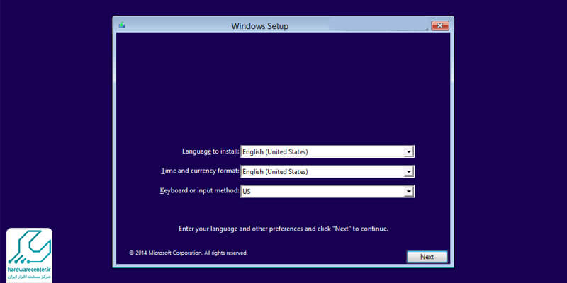 مراحل نصب ویندوز 8 در لپ تاپ ایسوس
