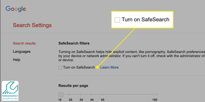 فعال سازی قابلیت Google Safe Search در مرورگر اینترنتی